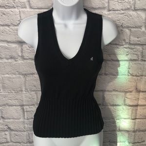 Sz Xs black sweater vest